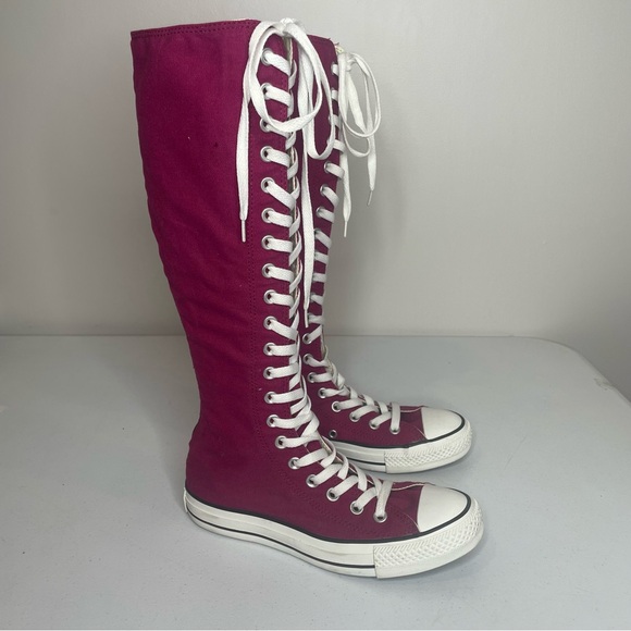 Converse Shoes - Converse Fuschia Pink Knee High Sneakers